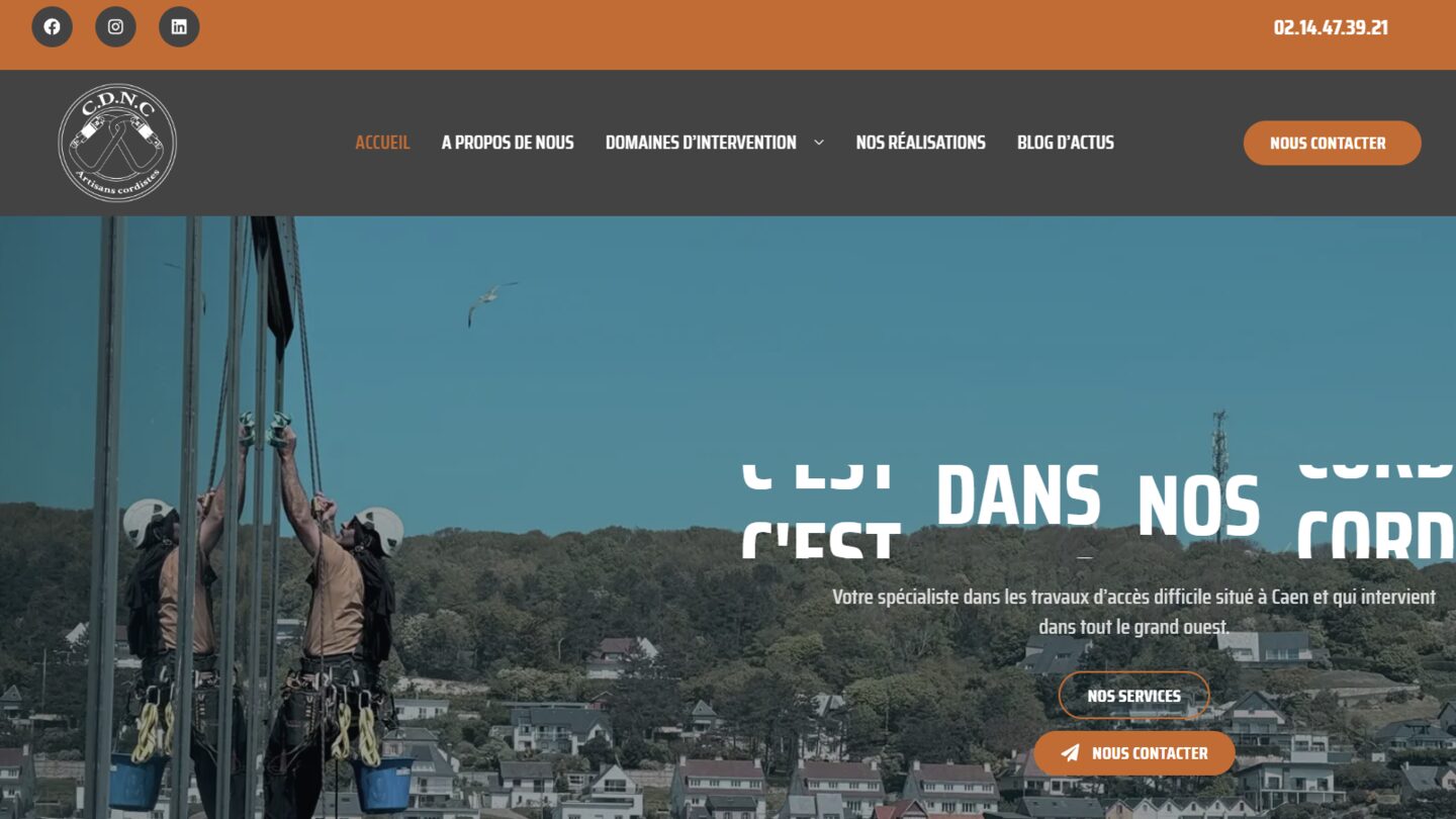 L’accueil de www.cdnc.fr, au bureau