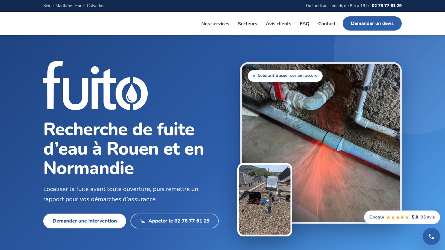 L’accueil de fuito.fr, au bureau